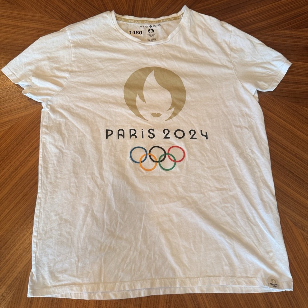 Olympics Games 2024 Paris‎ T-shirt XL Official Merch Gear White